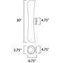4_Scroll 30" High Architectural Bronze LED Outdoor Wall Light more views