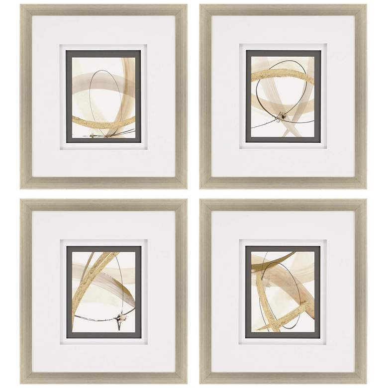 Image 1 Scroll Series I 21"W x 23"H Framed Art Set of 4