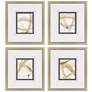 1_Scroll Series I 21"W x 23"H Framed Art Set of 4