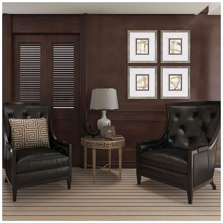 Image 2 Scroll Series III 21"W x 23"H Framed Art Set of 4 more views