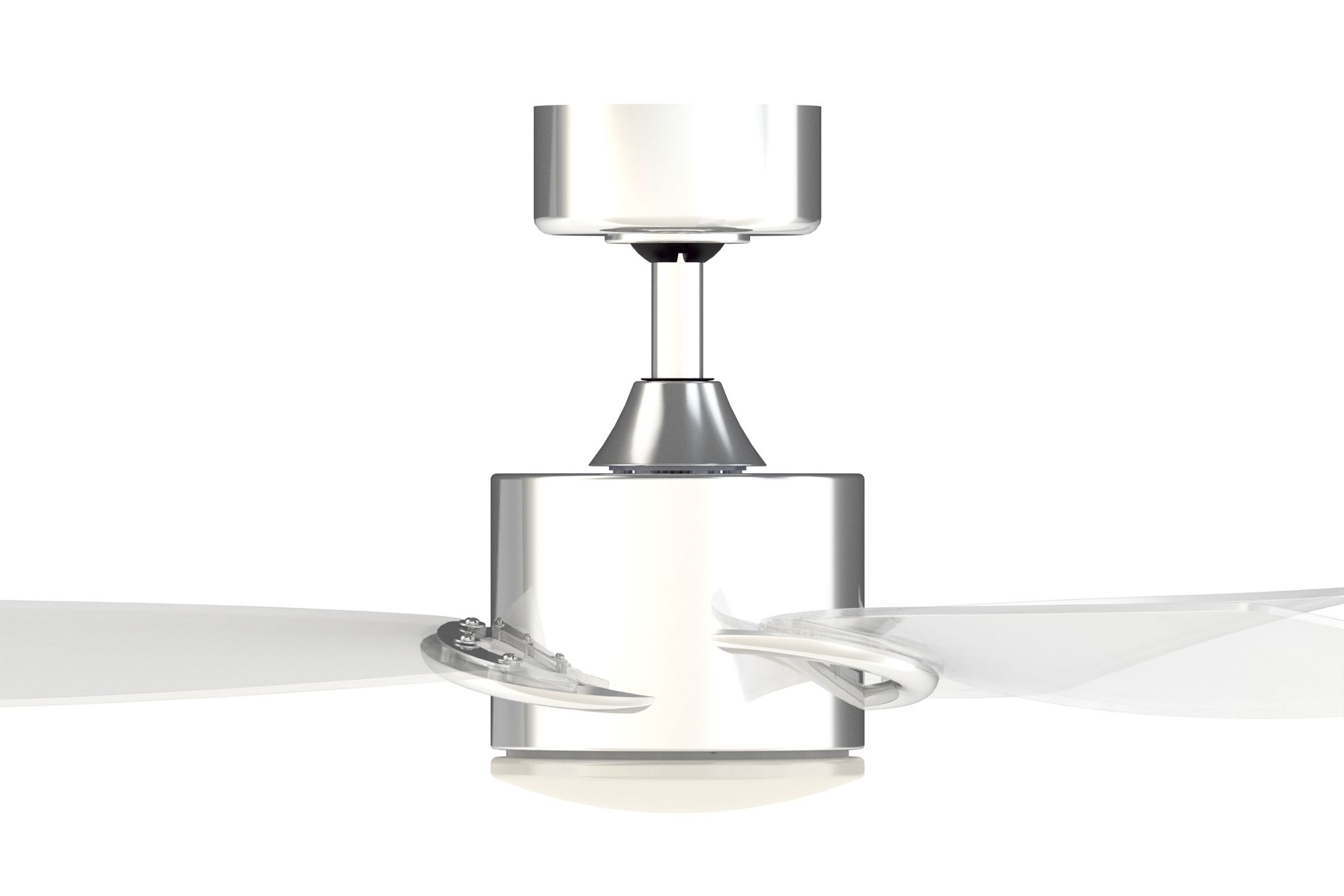Image 7 SculptAire 52 in In/Out Fan w/ LED Lt Kit - Chrome w/ Clear blades more views