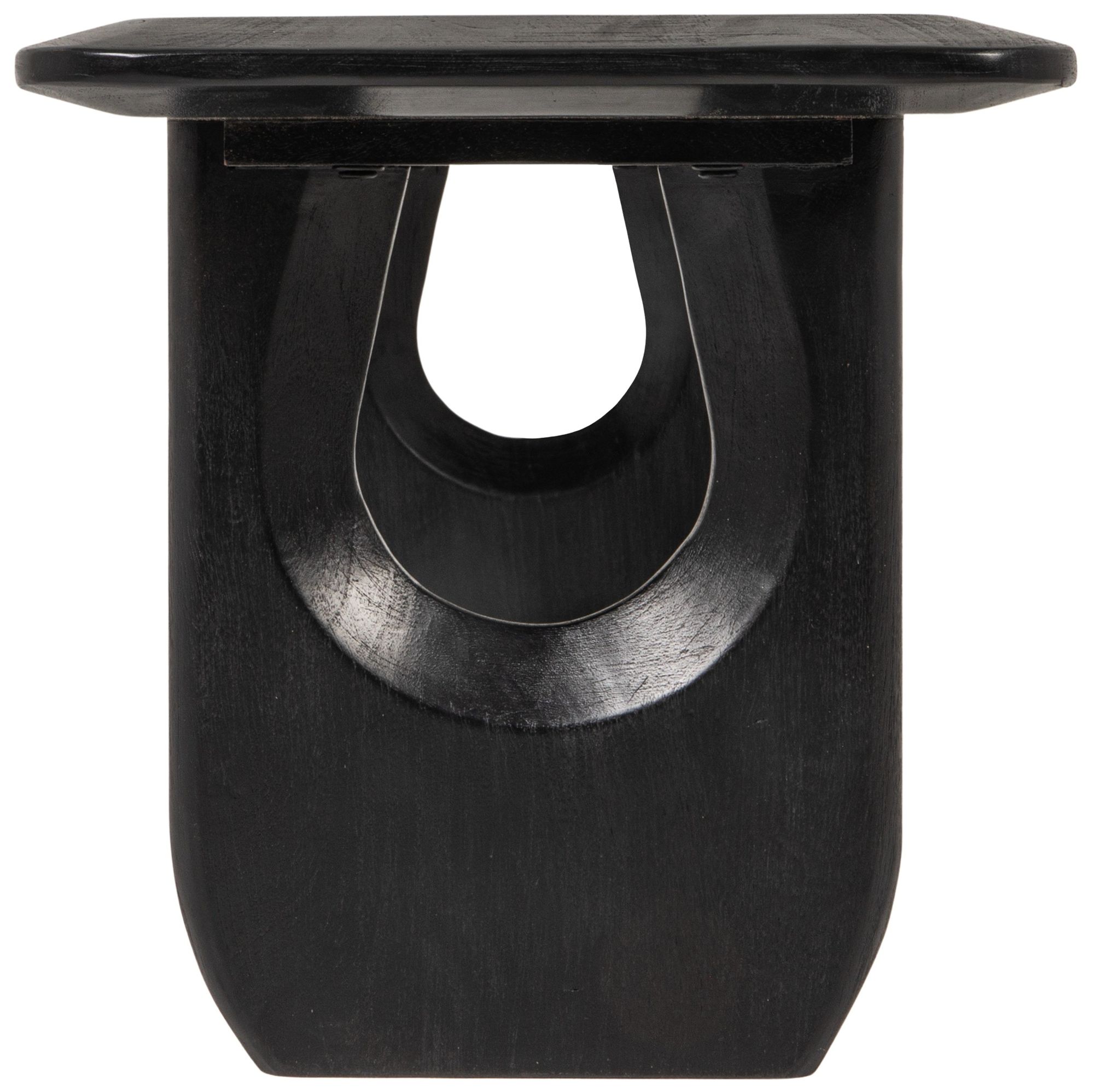 Image 5 Sculpted Edge Acacia Wood Bench with Inset Legs and Support Beam more views