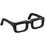 Sculptured Iron 7" Wide Spectacles in scene