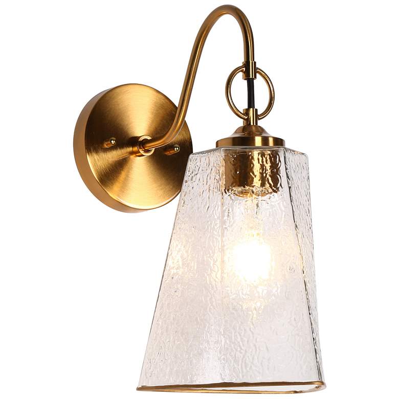 Image 1 Sduiaor 1-Light Gold Glass Wall Sconces