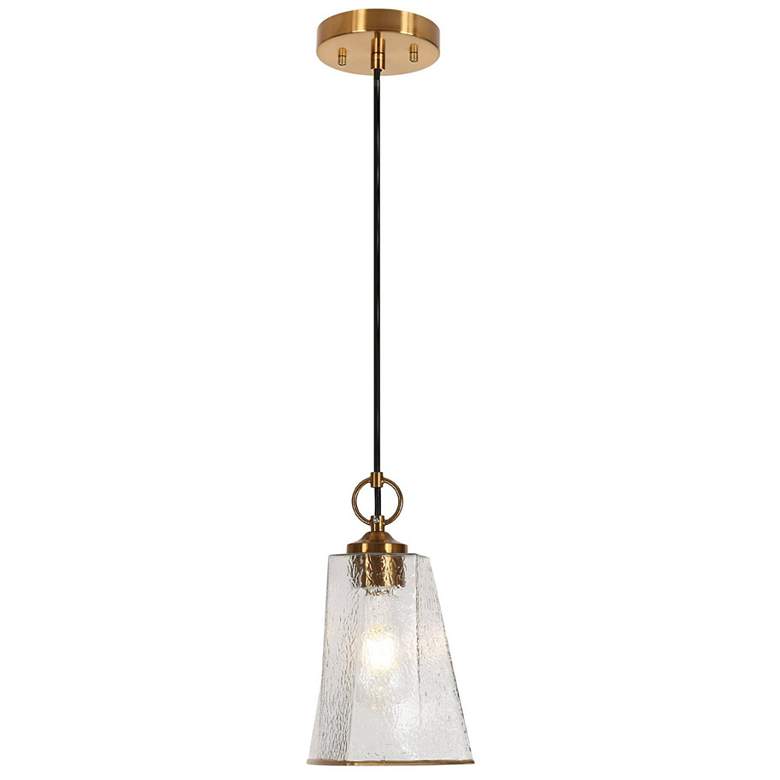 Image 1 Sduiaor 6.3" Wide Gold 1-Light Pendant Light
