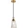 Sduiaor 6.3" Wide Gold 1-Light Pendant Light