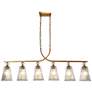 1_Sduiaor 6-Light Gold Glass Island Chandelier