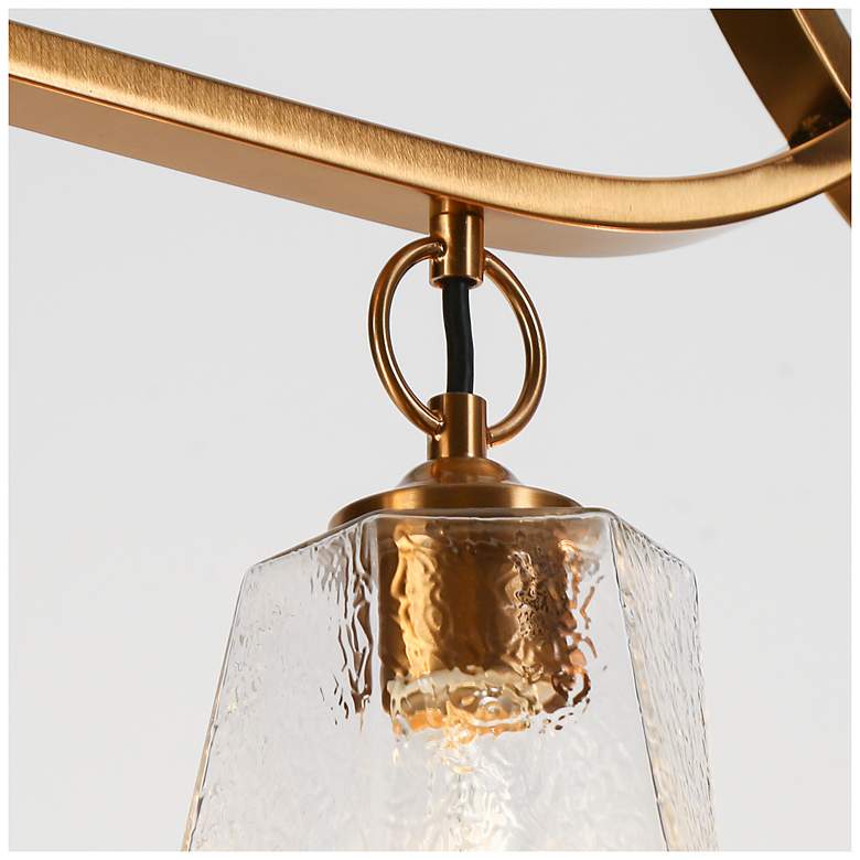 Image 6 Sduiaor 6-Light Gold Glass Island Chandelier more views