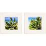 3_Sea and Sand 26" Square 2-Piece Giclee Framed Wall Art Set