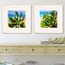 2_Sea and Sand 26" Square 2-Piece Giclee Framed Wall Art Set