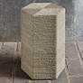 1_Sea Braid 13" Wide Natural Seagrass Hexagonal Accent Table