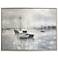 Sea Camping 49.75" x 37.75" Hand Painted Framed Canvas Wall Art