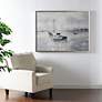 6_Sea Camping 49.75" x 37.75" Hand Painted Framed Canvas Wall Art more views