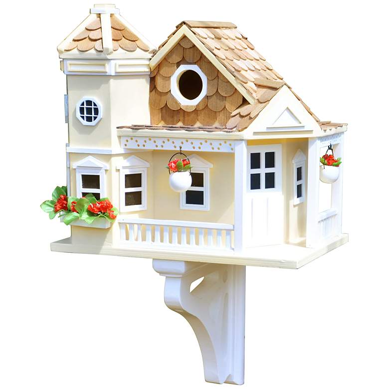 Image 1 Sea Cliff Yellow Cottage Birdhouse