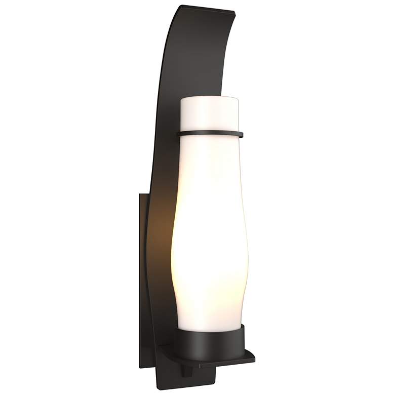 Image 1 Sea Coast 24.2"H Oil Rubbed Bronze Large Outdoor Sconce w/ Opal Shade