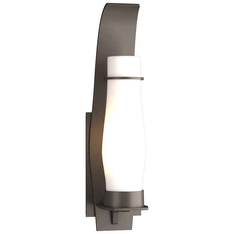 Image 1 Sea Coast Outdoor Sconce - Smoke Finish - Opal Glass