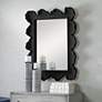 1_Sea Coral Natural Black 27 1/4" x 34 1/4" Wall Mirror