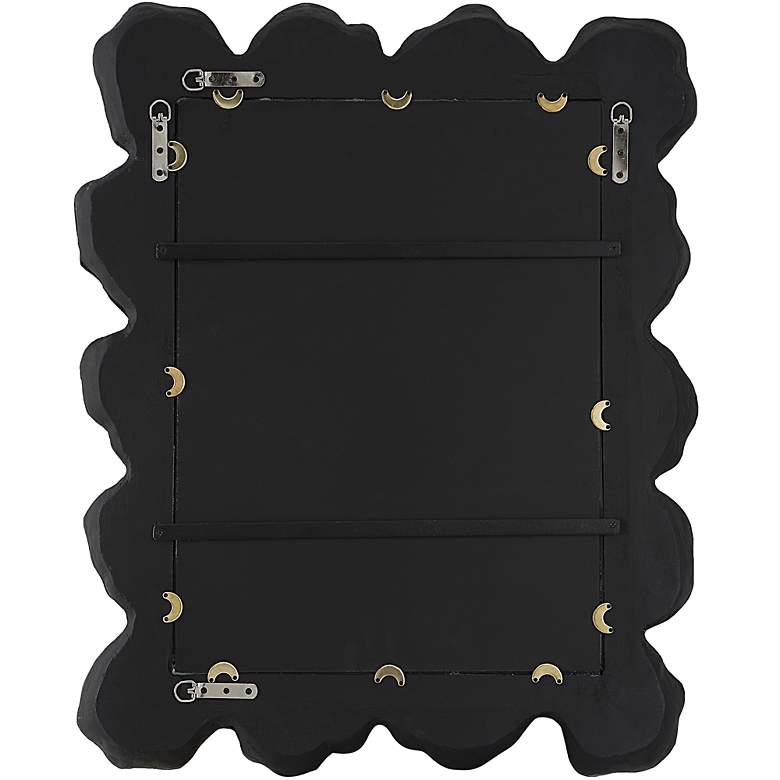 Image 3 Sea Coral Natural Black 27 1/4" x 34 1/4" Wall Mirror more views