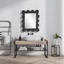 7_Sea Coral Natural Black 27 1/4" x 34 1/4" Wall Mirror more views