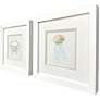 2_Sea Creatures II 11"W x 11"H Framed Art Set of 2 more views