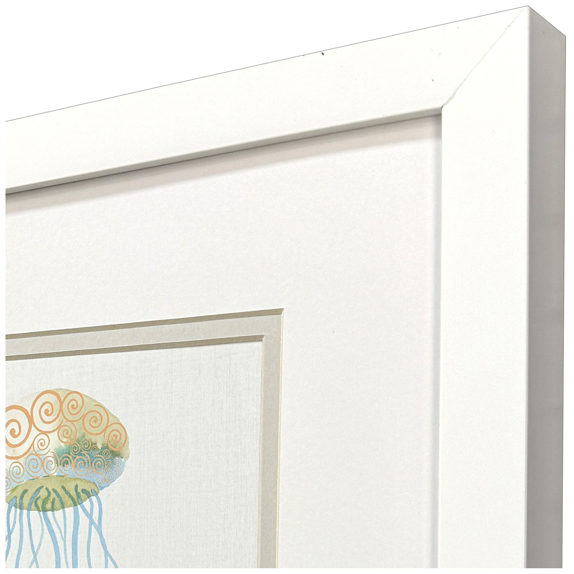 Image 3 Sea Creatures II 11"W x 11"H Framed Art Set of 2 more views