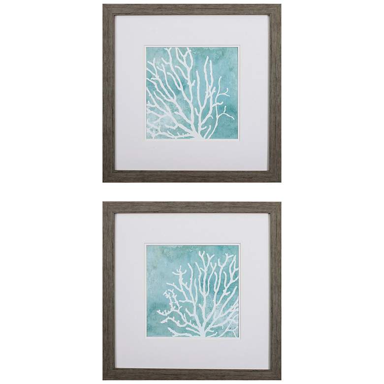 Image 1 Sea Crown 23" Square 2-Piece Framed Wall Art