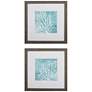 Sea Crown 23" Square 2-Piece Framed Wall Art