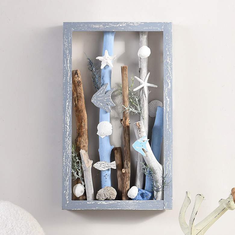 Image 1 Sea Dive 12in Hand Assembled Coastal Wooden Table Top or Wall Sculpture