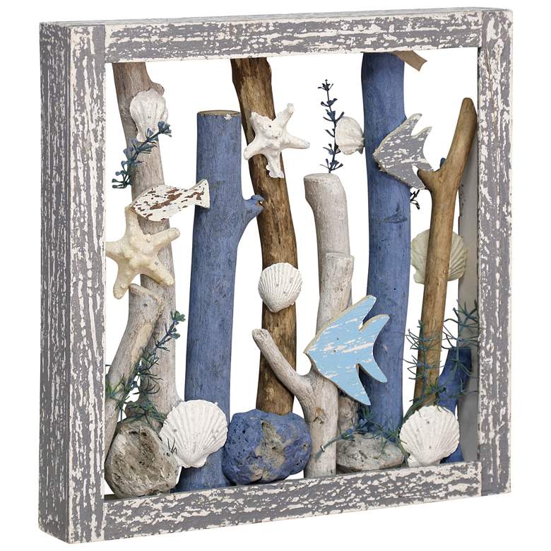 Image 1 Sea Dive 14in Hand Assembled Coastal Wooden Table Top or Wall Sculpture