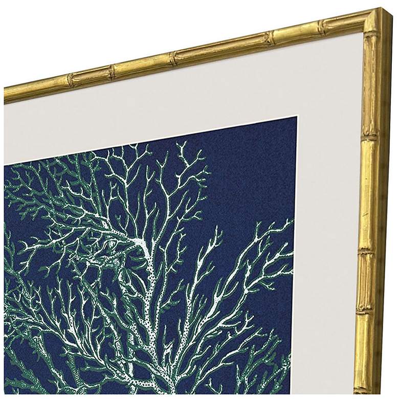 Image 3 Sea Garden 19"W x 16"H Coastal Framed Art Set of 4 more views