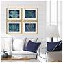 4_Sea Garden 19"W x 16"H Coastal Framed Art Set of 4 more views