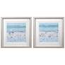 2_Sea Glass Sandbar 30 1/2" Square 2-Piece Framed Wall Art Set