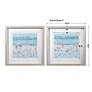 4_Sea Glass Sandbar 30 1/2" Square 2-Piece Framed Wall Art Set more views