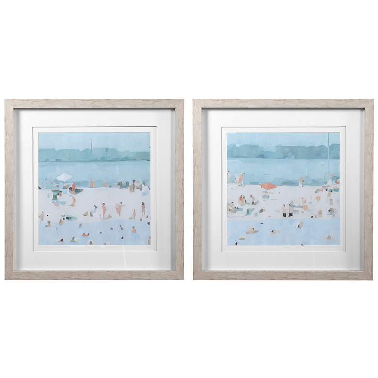 Image 1 Sea Glass Sandbar Framed Prints, S/2