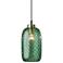 Sea Gull Lighting Derrick 7" Emerald Green Swirled Glass Mini Pendant