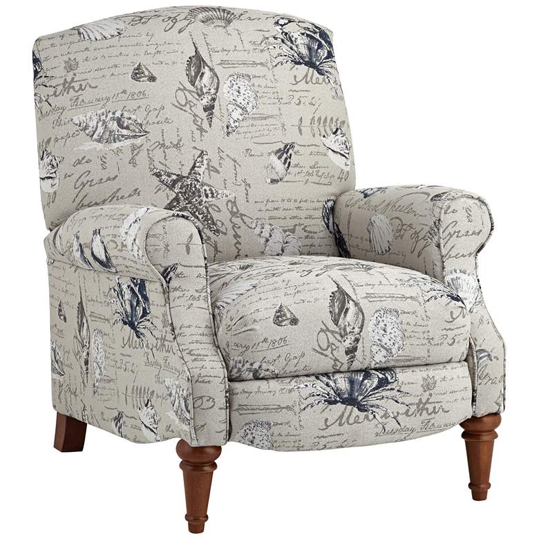 Image 2 Sea Island Sand Upholstered Fabric 3-Way Firm Recliner Chair