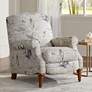 1_Sea Island Sand Upholstered Fabric 3-Way Firm Recliner Chair