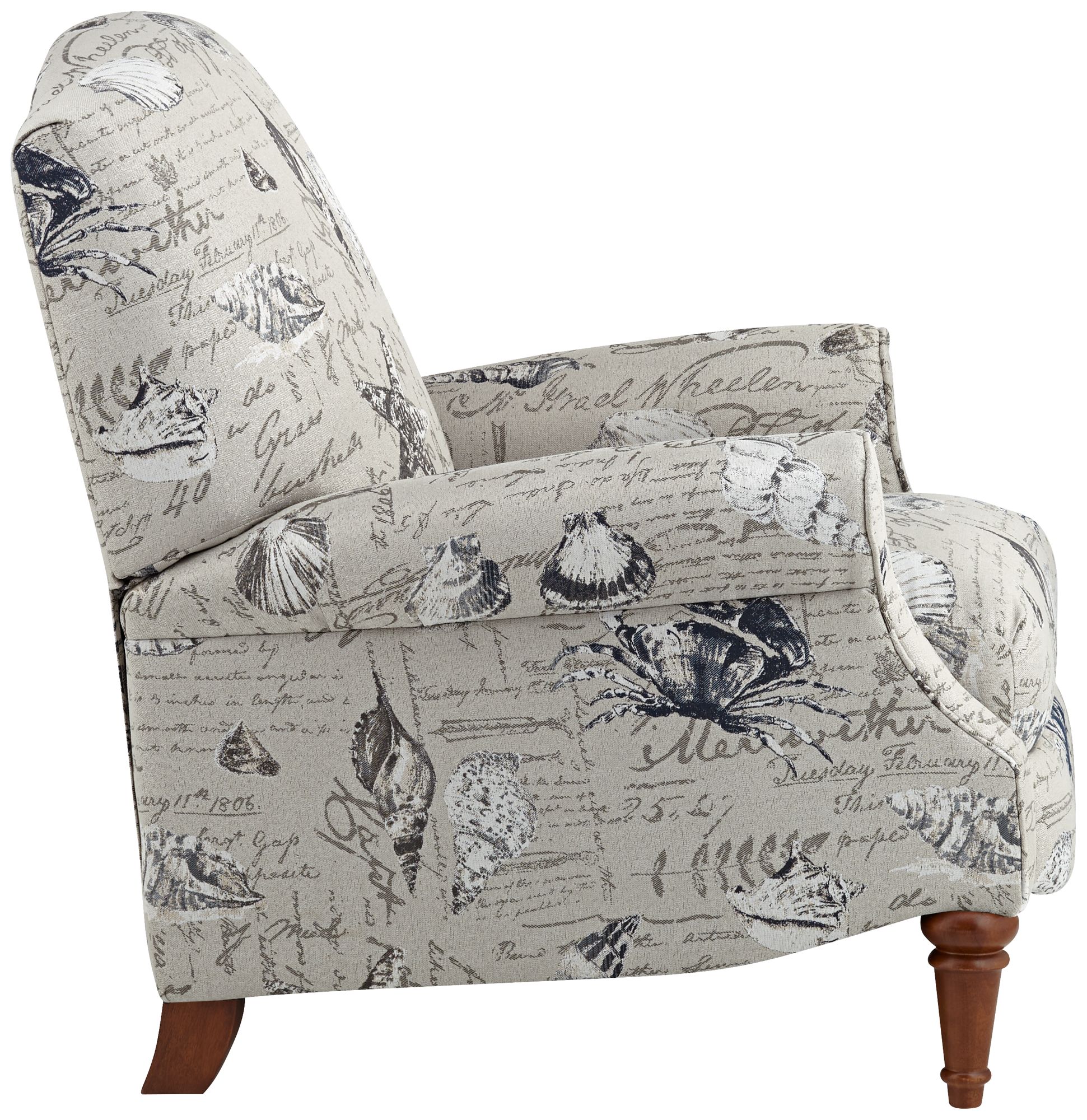 Sea Island Sand Upholstered Fabric 3-Way Firm Recliner Chair