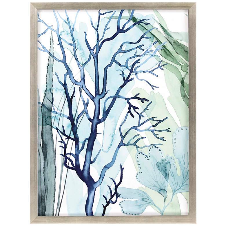 Image 2 Sea Leaves I 43" High Framed Shadow Box Wall Art