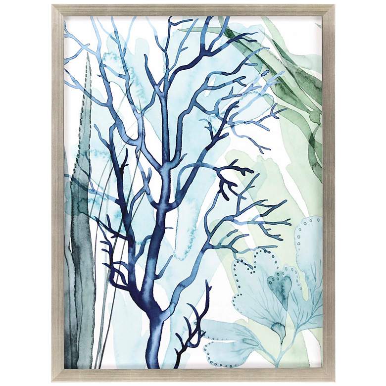 Image 2 Sea Leaves I 43 inch High Framed Shadow Box Wall Art