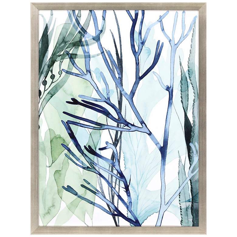 Image 2 Sea Leaves II 43" High Framed Shadow Box Wall Art