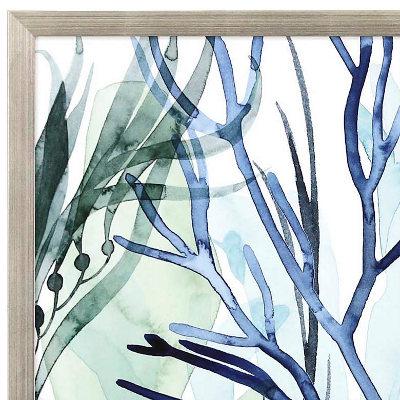 Image 3 Sea Leaves II 43" High Framed Shadow Box Wall Art more views