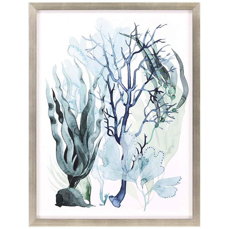 Image 2 Sea Leaves IV 43 inch High Framed Shadow Box Wall Art