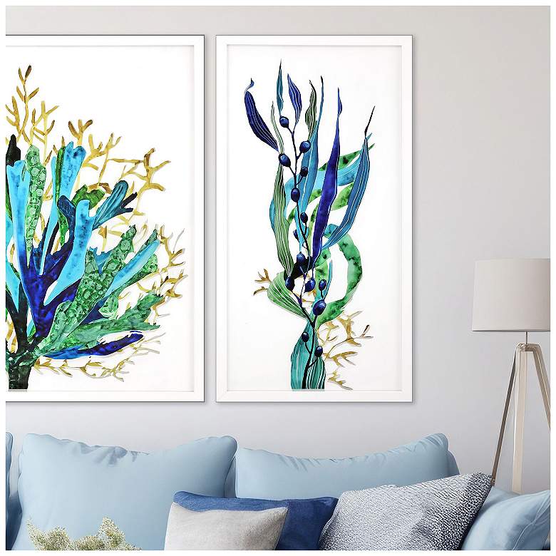Image 4 Sea Life II 22"W x 42"H Framed Art more views