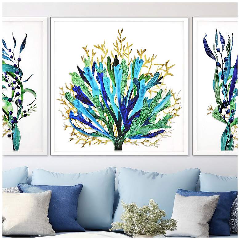 Image 4 Sea Life III 42"W x 42"H Framed Art more views