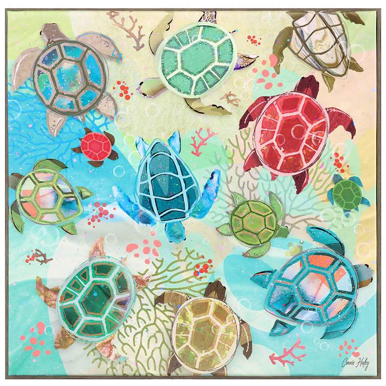 Image 1 Sea Party 29"W x 29"H Canvas