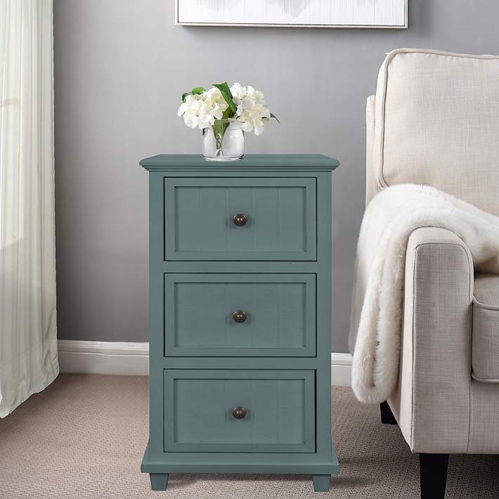 sage green 3 drawer dresser Henley Scalloped Edge 3 Drawer Dresser, Sage Green
