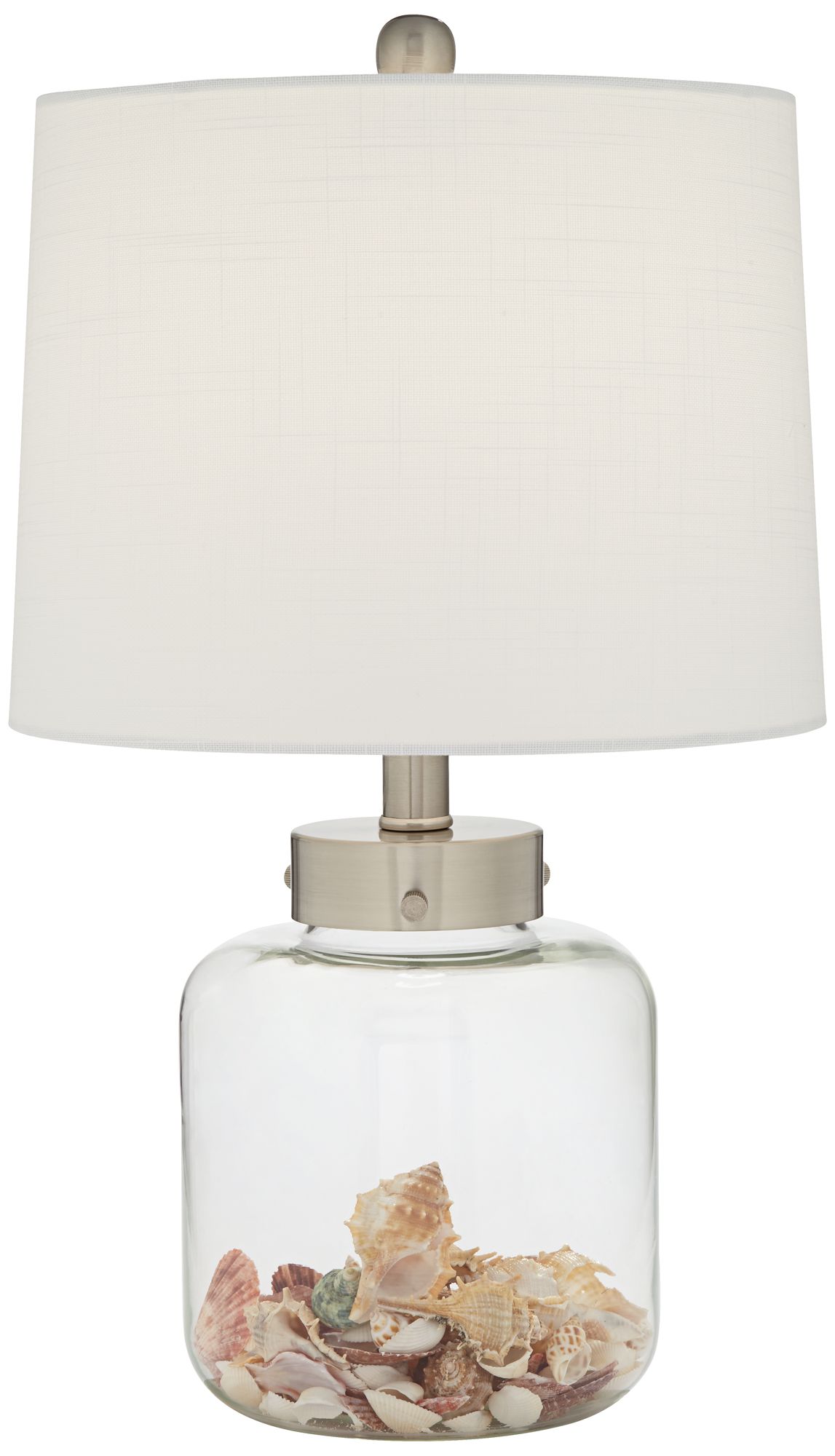 Sea Star 20 1/2" High Clear Glass Fillable Accent Lamp with Dimmer