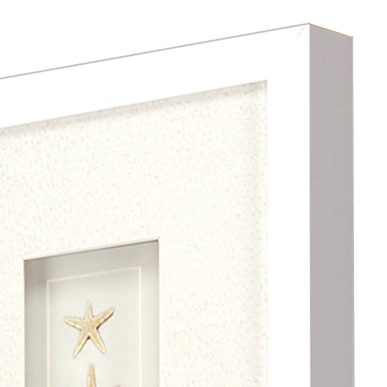 Image 4 Sea Treasures 22" High 4-Piece Framed Wall Art Set more views