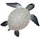 Sea Turtle 24" Wide Pewter with Pearl Capiz Shell Wall Decor